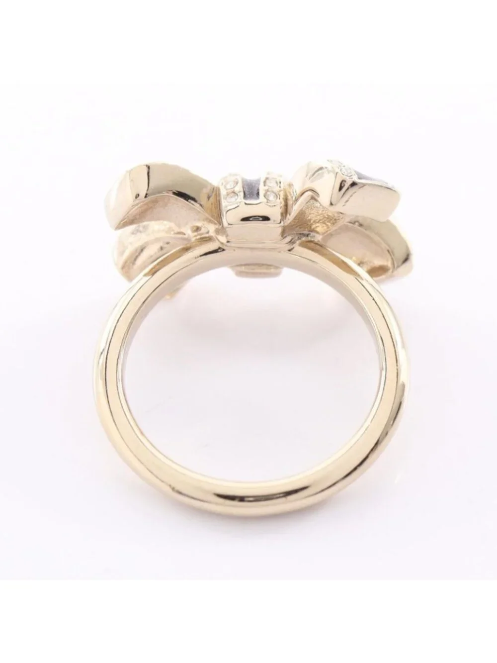 Chanel Ring CC Logo Ribbon
